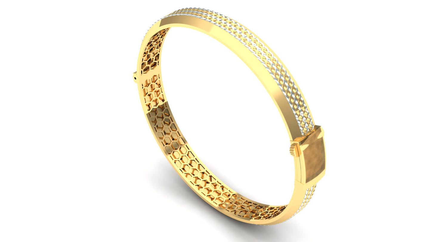 Weave Gold Kada